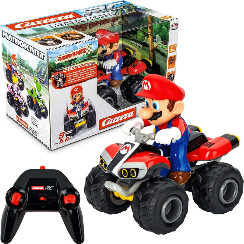 Carrera Mario Kart™, Mario - Quad ferngesteuertes Auto | Carrera RC | Offroad-Pistenaction | Masssta