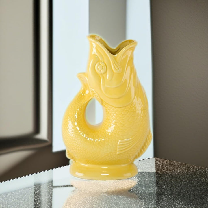 Gluggle Jug, Yellow, Extra Large (10-Inch) Extra Large Gelb, Extra Large Gelb