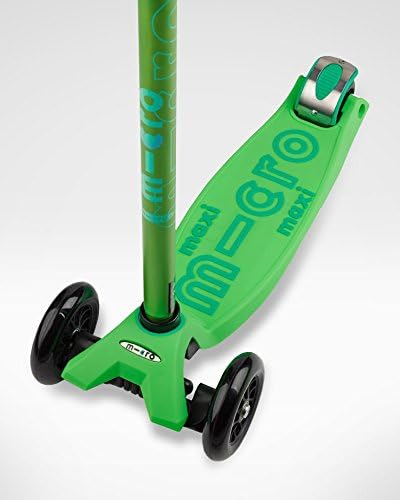 Micro | Maxi Deluxe LED Tretroller mit 3 Rädern für Kinder | Räder mit LED-Leuchten | Kippsystem | H