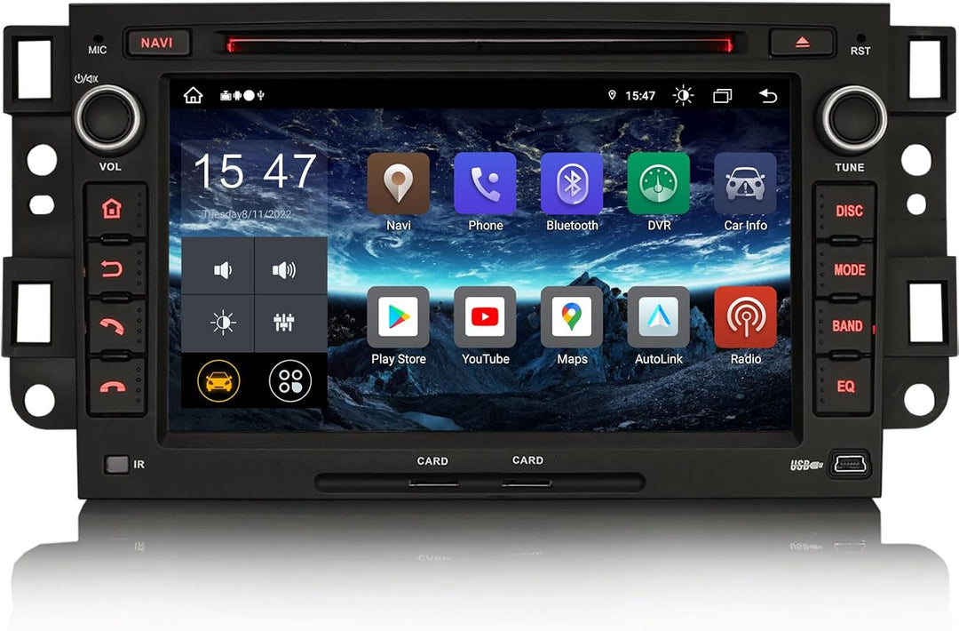 ERISIN 7 Zoll 8-Kern 4GB RAM+64GB ROM Android 11 Autoradio Bluetooth GPS für Chevrolet Aveo Captiva