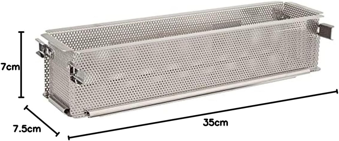 de Buyer - rechteckige aufklappbare Backform GEOFORME aus perforiertem Edelstahl -35x7x7,5 cm - 3210