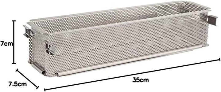 de Buyer - rechteckige aufklappbare Backform GEOFORME aus perforiertem Edelstahl -35x7x7,5 cm - 3210