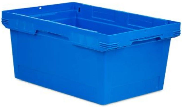 PROREGAL SuperSparSet 8x Conical Mehrweg-Stapelbehälter Blau | HxBxT 27,3x40x60cm | 47 Liter | Lager