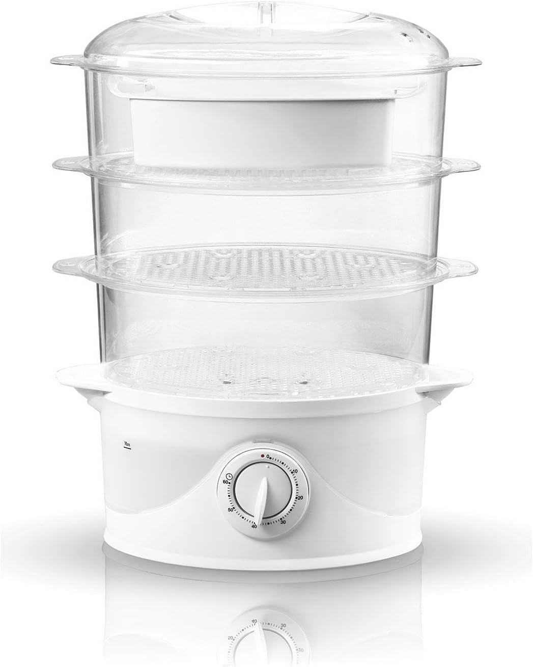Adler AD 633 Dampfgarer, 800 W, wiess, 9 liters, Weiss