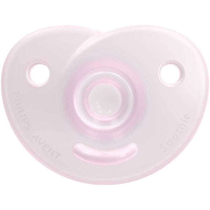Philips AVENT Soothie – BPA-freier Schnuller für Babys von 0 bis 6 Monaten, rosa/hellrosa (Modell SC