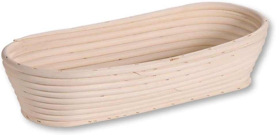 Kesper | Gärkörbchen, Material: Rattan, Textilfutter (abnehmbar), Masse: 35,5 x 15,5 x 9 cm, Farbe: