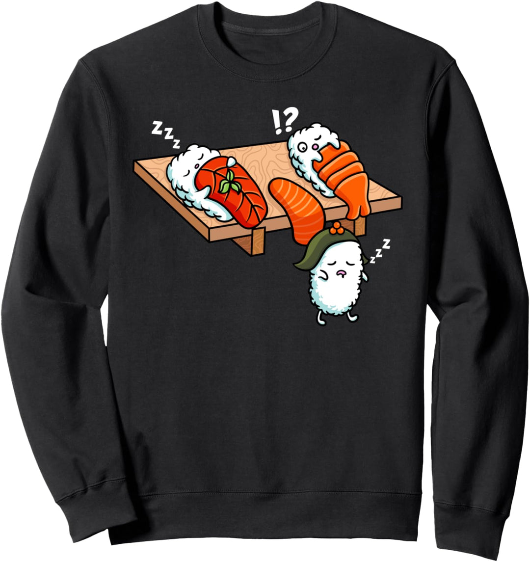 Lustiges japanisches Nigiri Sushi Schlafwandler Schlaf Sweatshirt