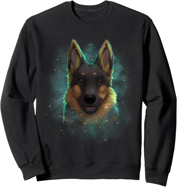 German Shepherd Dog Cosmic Galaxy Celestial Space Astronomy Sweatshirt
