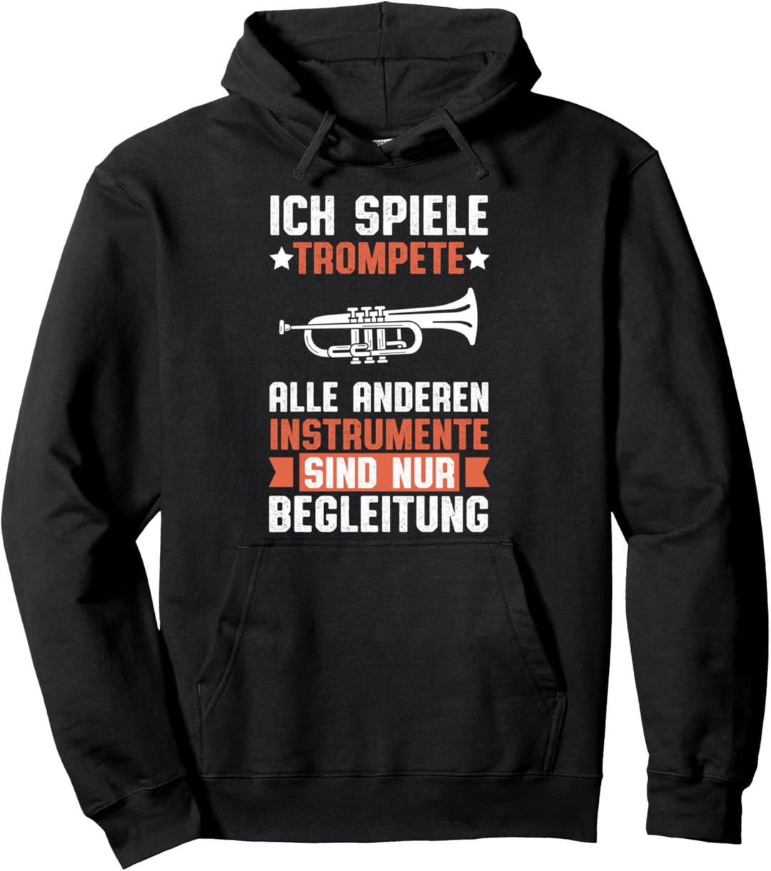 Lustiges Trompeter Musikkapelle und Musiker Pullover Hoodie