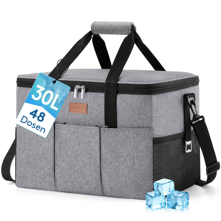Lifewit Kühltasche 30L, Kühlung Thermoisoliert Tragbar Faltbar Wasserdicht, Gross Picknicktasche für