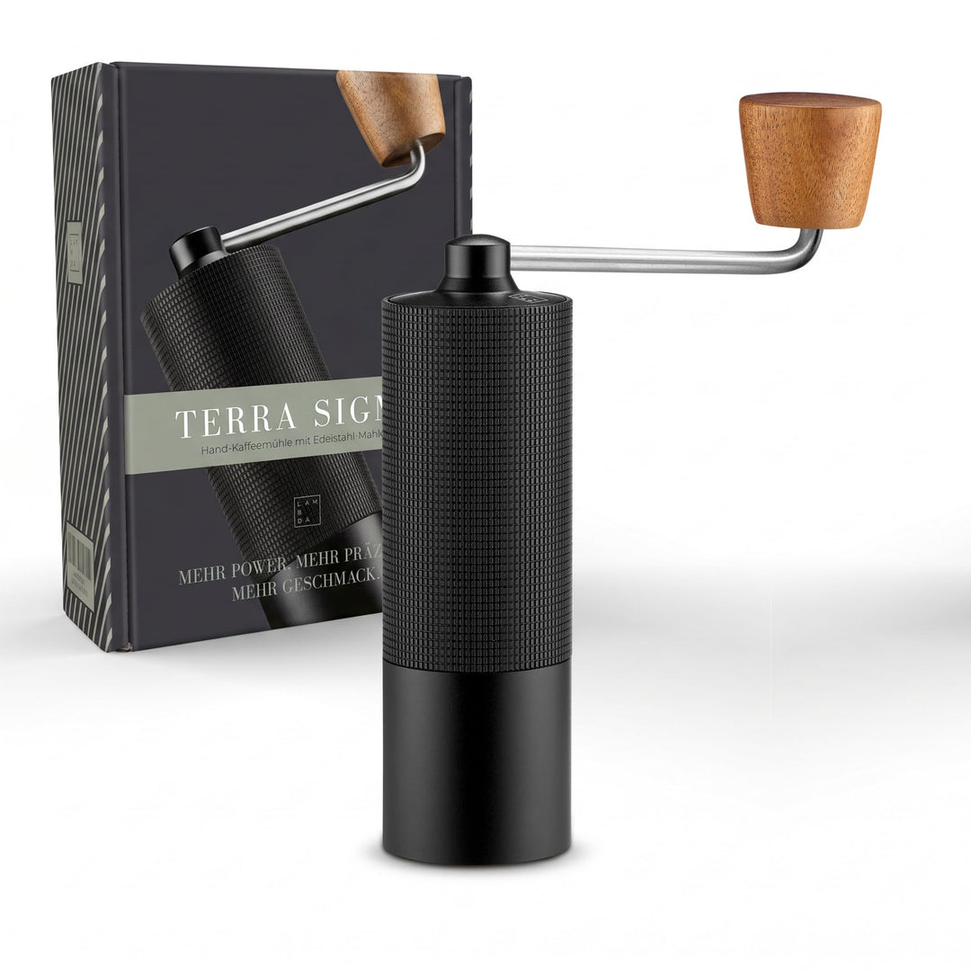 LAMBDA COFFEE® TERRA SIGMA I Espressomühle mit 108 einstellbaren Mahlgraden mit 0,055mm Einstellpräz