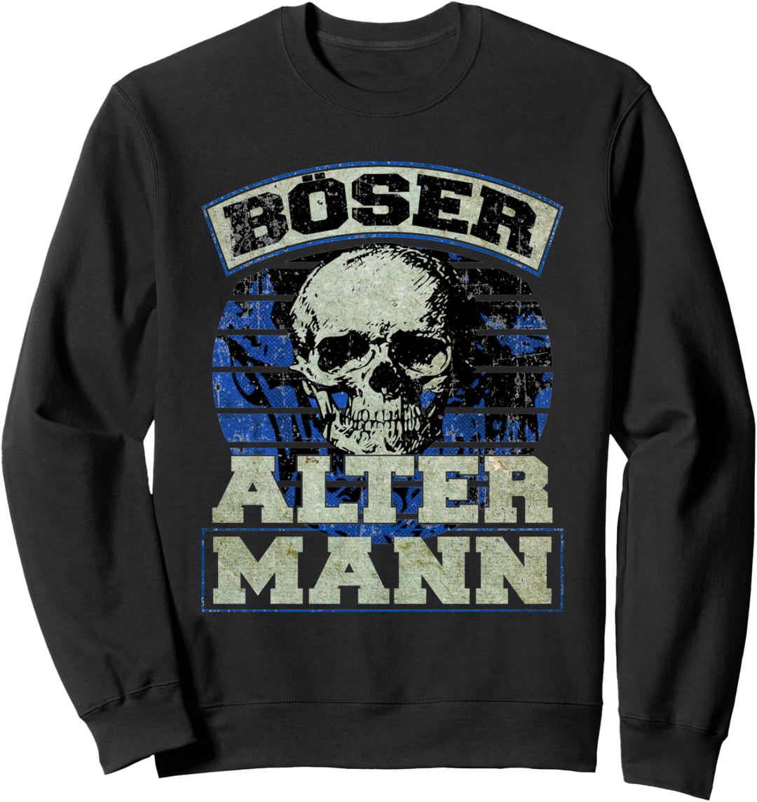 Böser Alter Mann - Geschenkidee Totenkopf Herren Sweatshirt