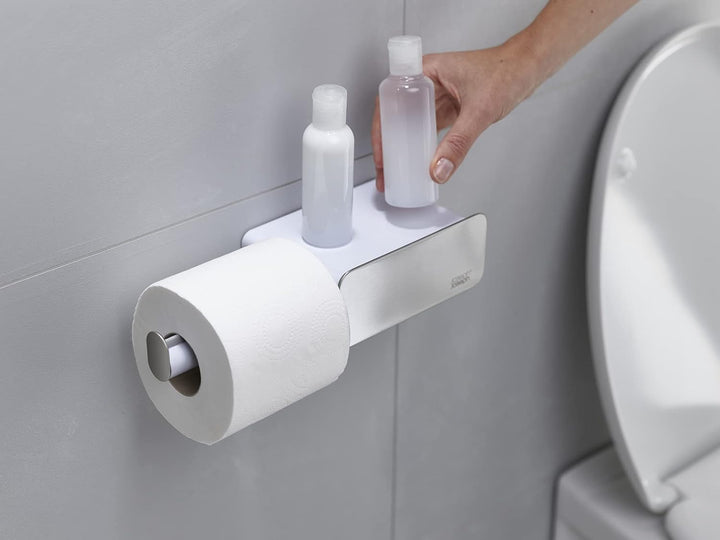 Joseph Joseph EasyStore Steel Wall-Mounted Roll Holder - White, One Size, 70529