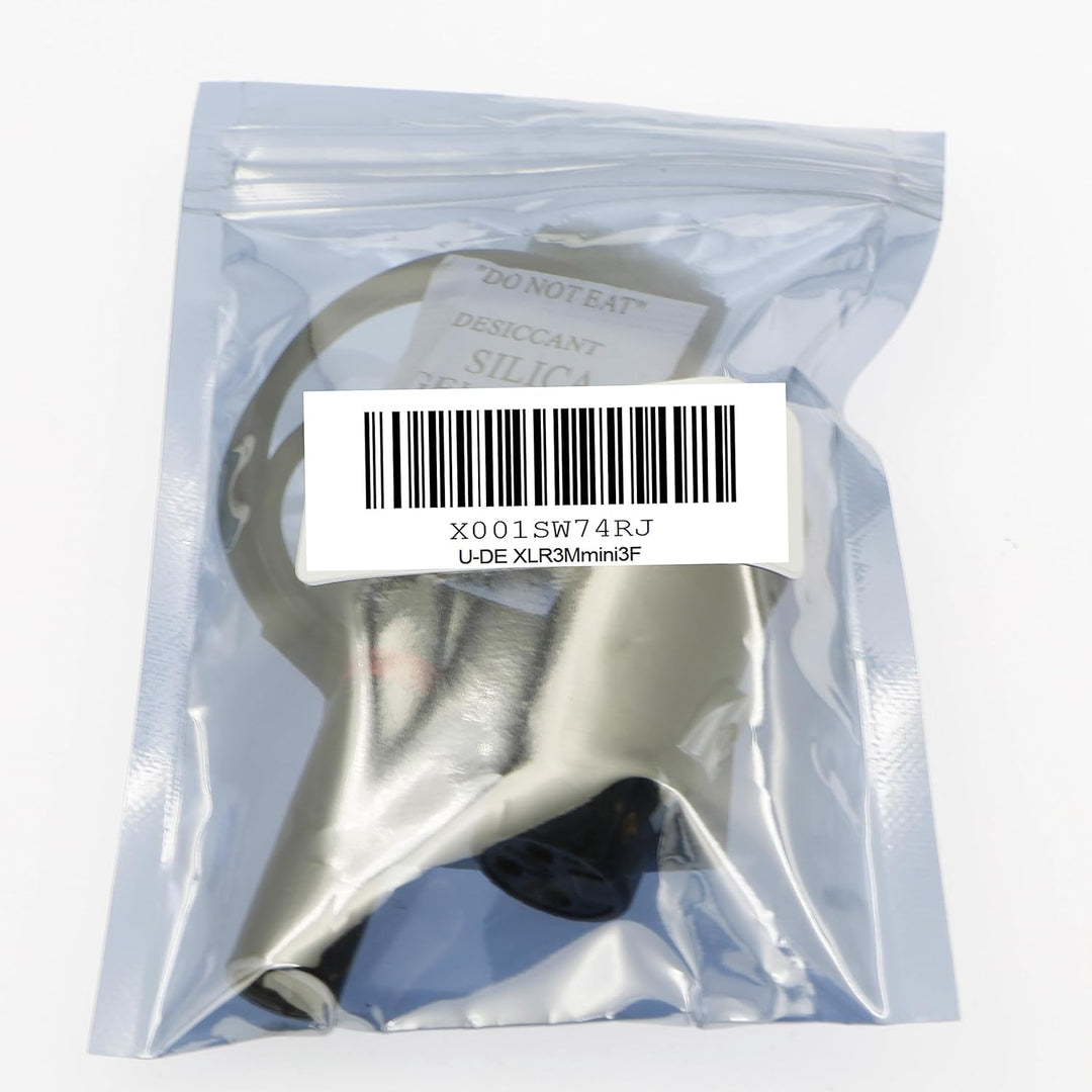 Uonecn Low-Profile 3 Pin Mini XLR TA3M Stecker auf XLR 3 Pin Buchse Audiokabel für Canon C70, BMPCC