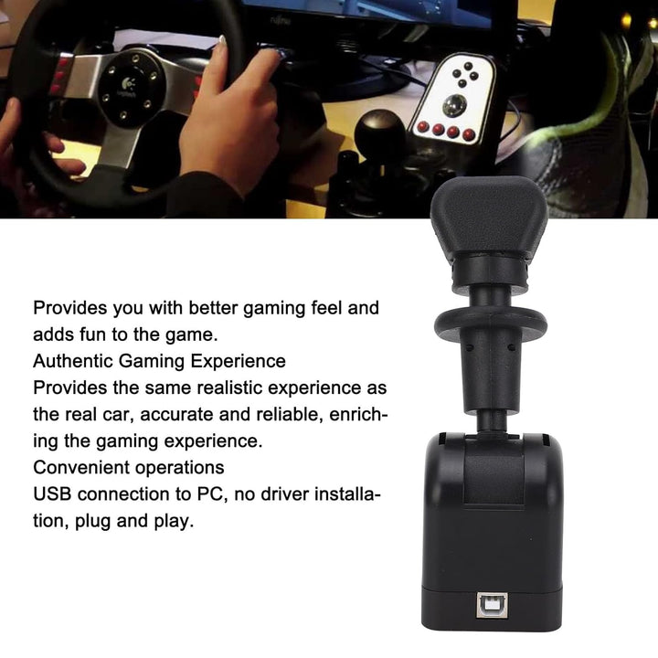 PC USB Racing Handbremse Authentische LKW-ähnliche Analogbremse für G27 G29 G923, Plug-and-Play für