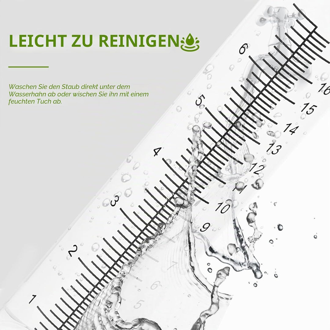 BESPORTBLE 2stücke Glas-regenmessrohr Niederschlagsmesser Regenmesser-messglas Glasmessbecher Regenm