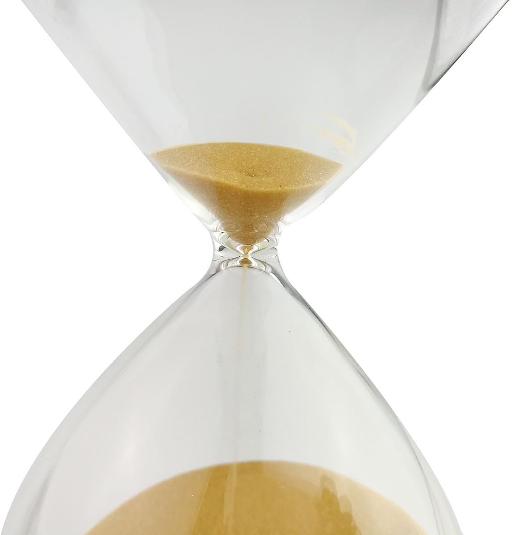 Sanduhr, farbig, Glas, ideal als Weihnachtsgeschenk oder zum Geburtstag 60 Minutes braun, 60 Minutes