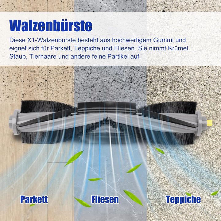 Walzenbürste T20 Omni Hauptsächlich Kompatibel mit Saugroboter ECOVACS DEEBOT X1/X1 Omni/ T20 Omni/