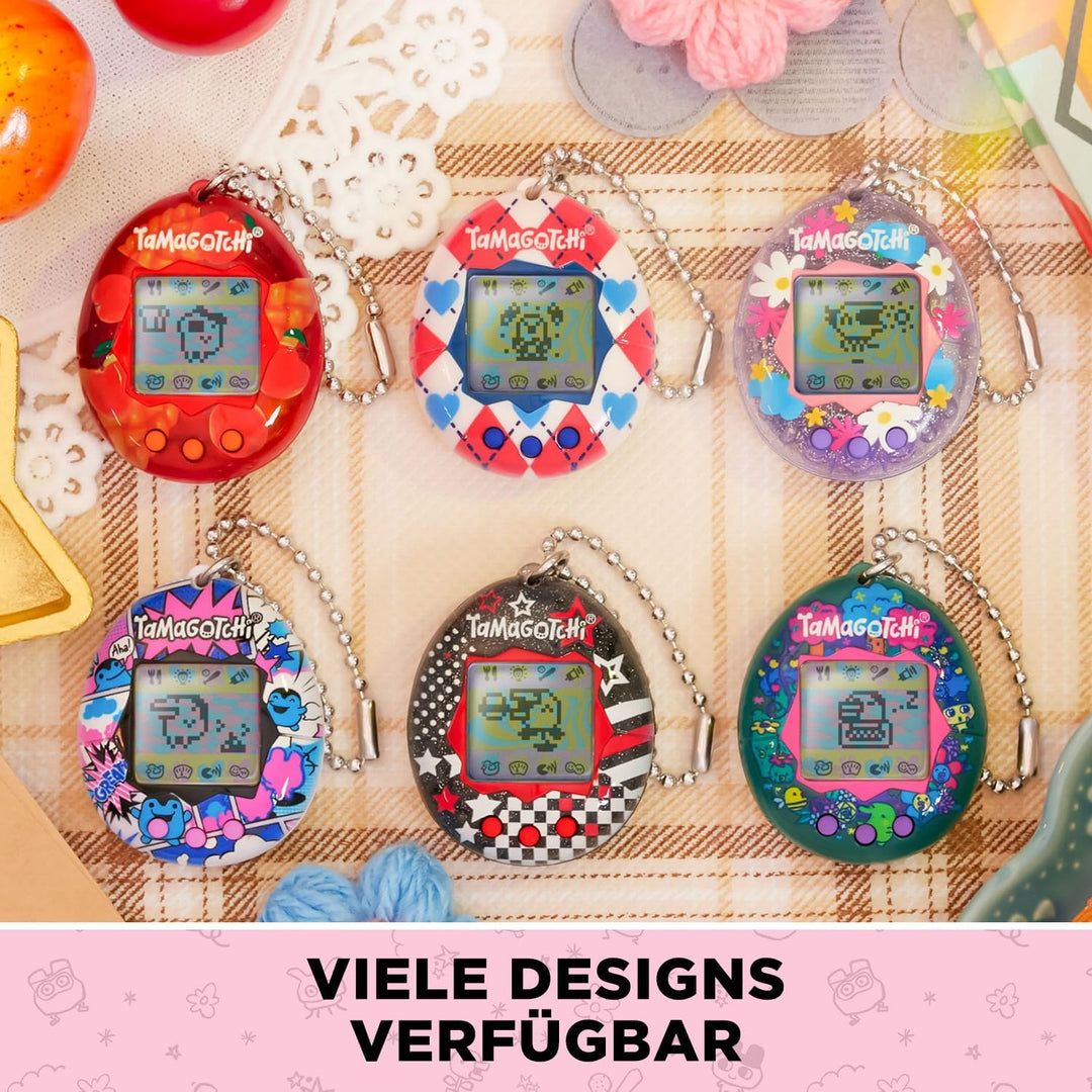 Bandai - Tamagotchi - Tamagotchi Original - Argyle Heart - Elektronisches virtuelles Tier mit Farbdi