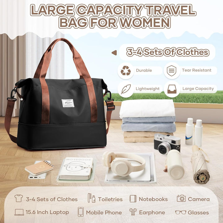 Reisetasche Damen Sporttasche 40x20x25 Ryanair Handgepäck Tasche Weekender Bag Schwimmtasche Wasserd