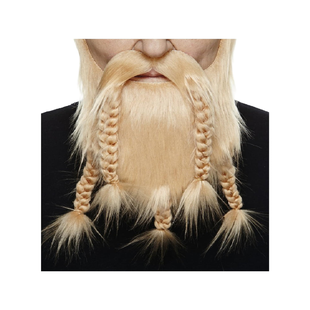 Mustaches Selbstklebender Viking Dward Falscher Bart, Neuheit, Falsche Gesichtsbehaarung, Kostümzube