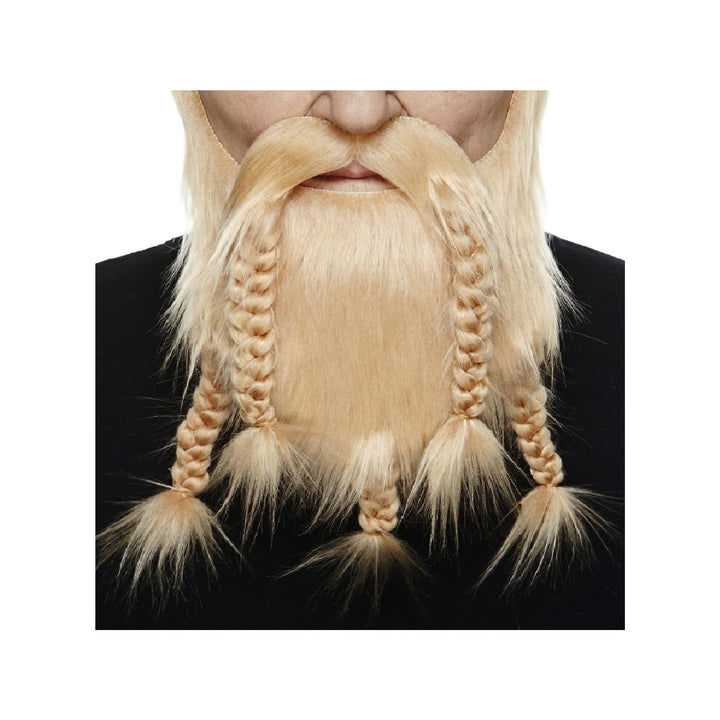 Mustaches Selbstklebender Viking Dward Falscher Bart, Neuheit, Falsche Gesichtsbehaarung, Kostümzube