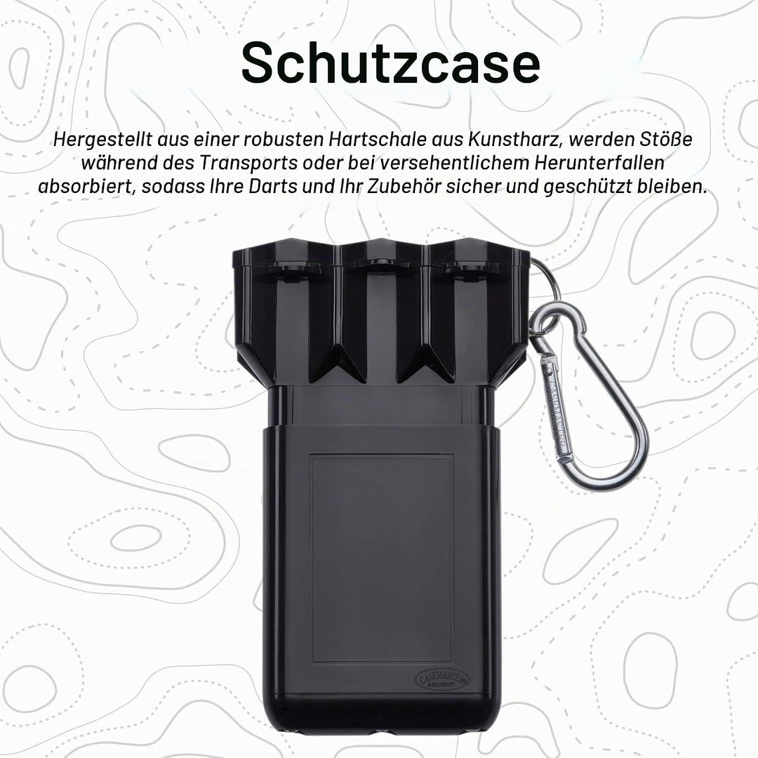 Casemaster Nomad Verstellbare Darttasche Schwarz, Schwarz