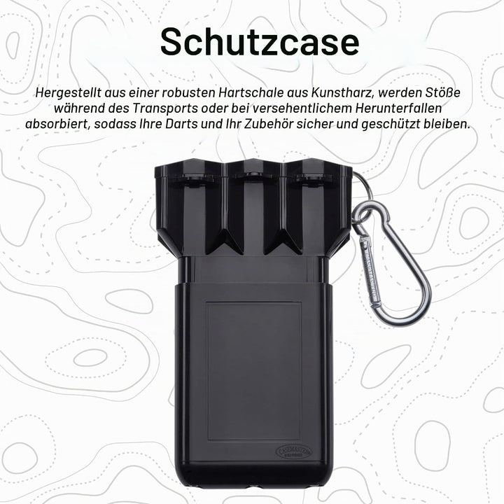 Casemaster Nomad Verstellbare Darttasche Schwarz, Schwarz