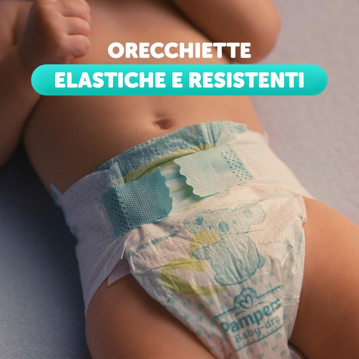 Pampers Baby Dry Mini, 186 Windeln, Grösse 2 (3-6 kg) Baby Dry Mini Karton 62X3, Baby Dry Mini Karto