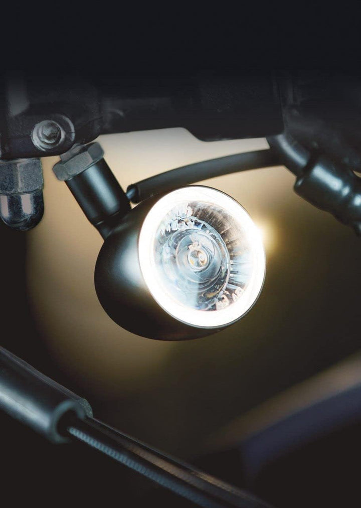 Kellermann Motorrad Blinker E geprüft LED Positionslicht/Blinker M8 Bullet 1000® PL Yellow schwarz,