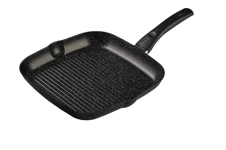 BALLARINI Vipiteno Grillpfanne, Steakpfanne Antihaftbeschichtet, Pfanne Aluminium, rechteckig, Ø 27