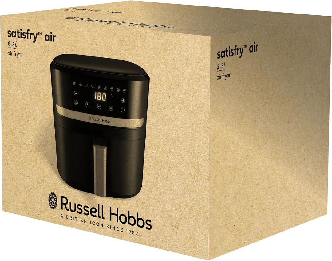 Russell Hobbs Heissluftfritteuse XXL 8,3L Rapid AirFryer [kompaktes Gehäuse, 9 Programme] SatisFry (