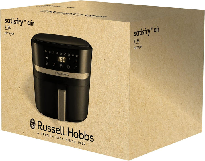 Russell Hobbs Heissluftfritteuse XXL 8,3L Rapid AirFryer [kompaktes Gehäuse, 9 Programme] SatisFry (