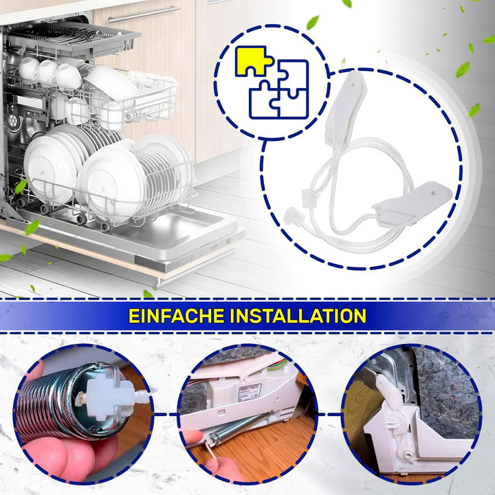 2 Stück Kabel für die Tür des Geschirrspüler mit Originalcode 00611370 611370 für Bosch Spülmaschine