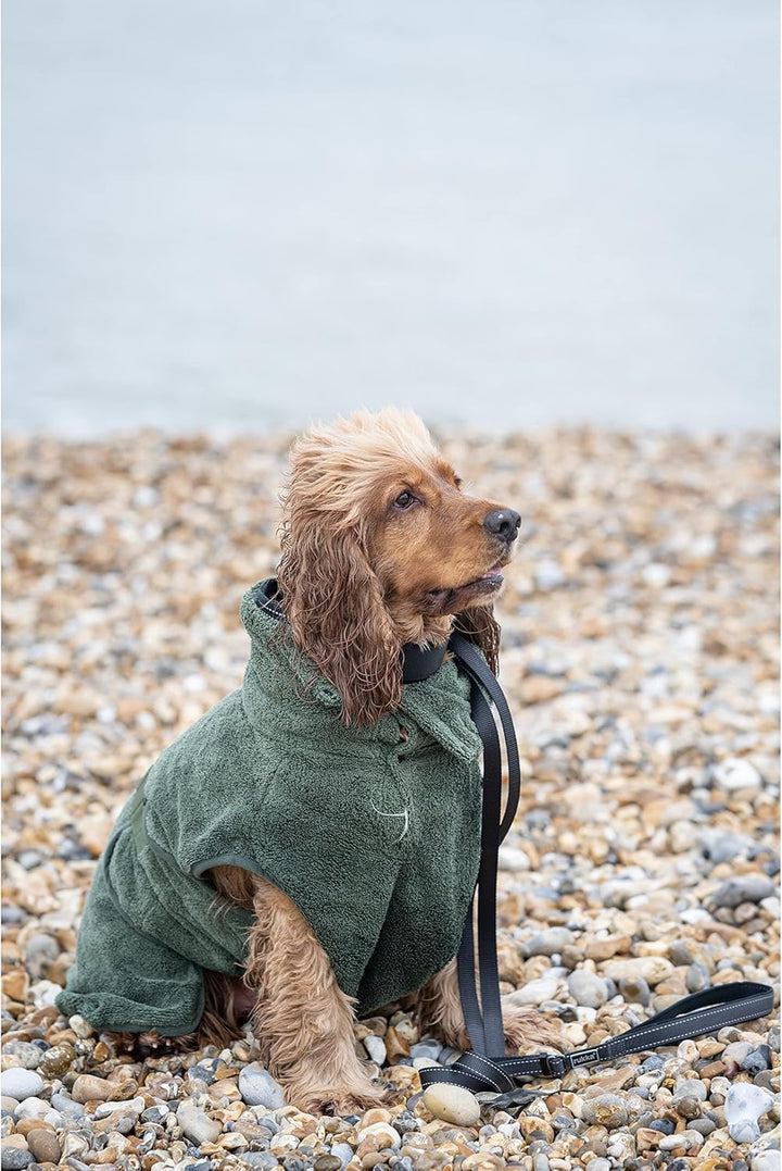 rukka Pets Medea ECO Bademantel für Hunde Dunkel Olivgrün S S Dunkel Olivgrün