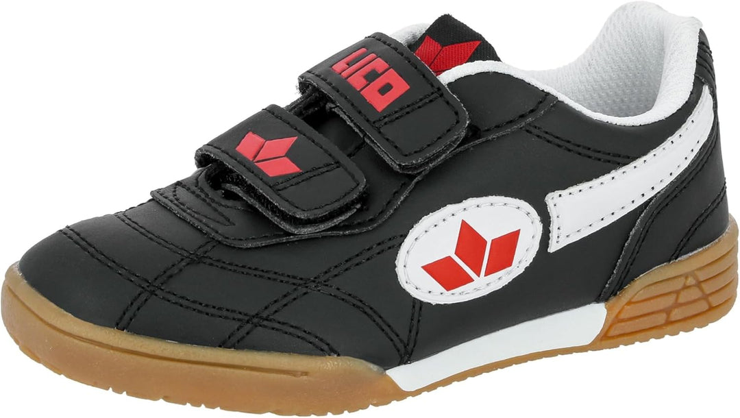 Lico Unisex Kinder Bernie V Hallenturnschuhe(Klettverschlüsse können variieren) 34 EU Schwarz, 34 EU