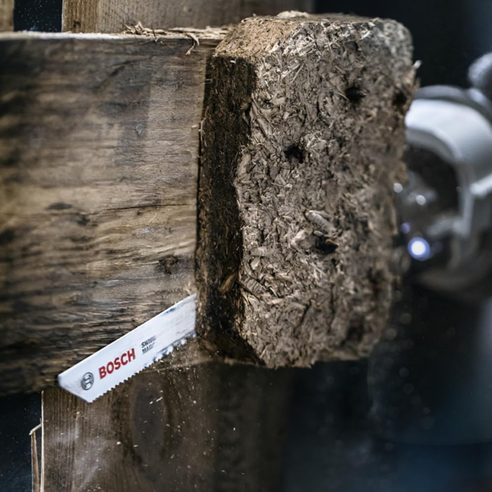 Bosch Professional 5 Stück Stichsägeblatt S 1122 VFR Special for Pallet Repair (für Paletten, Zubehö