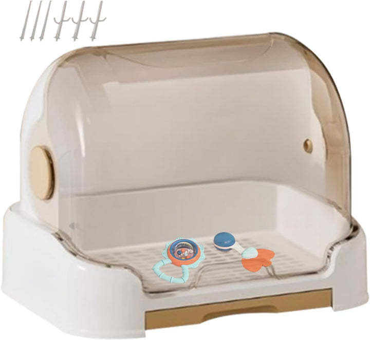 Babyflaschen Aufbewahrung - Baby Milchflaschen Trockenhalter Organizer,Staubdichte Tragbare Box Für