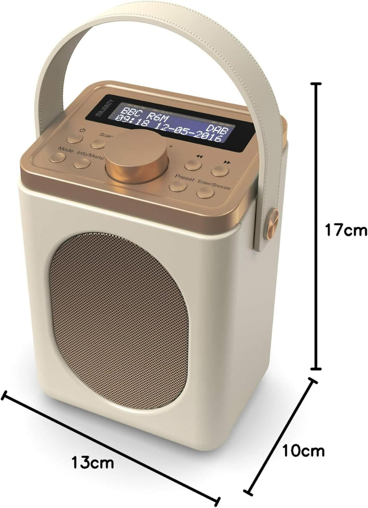 MAJORITY Little Shelford DAB Plus Radio | Küchenradio UKW mit Bluetooth | Radio Batteriebetrieben mi