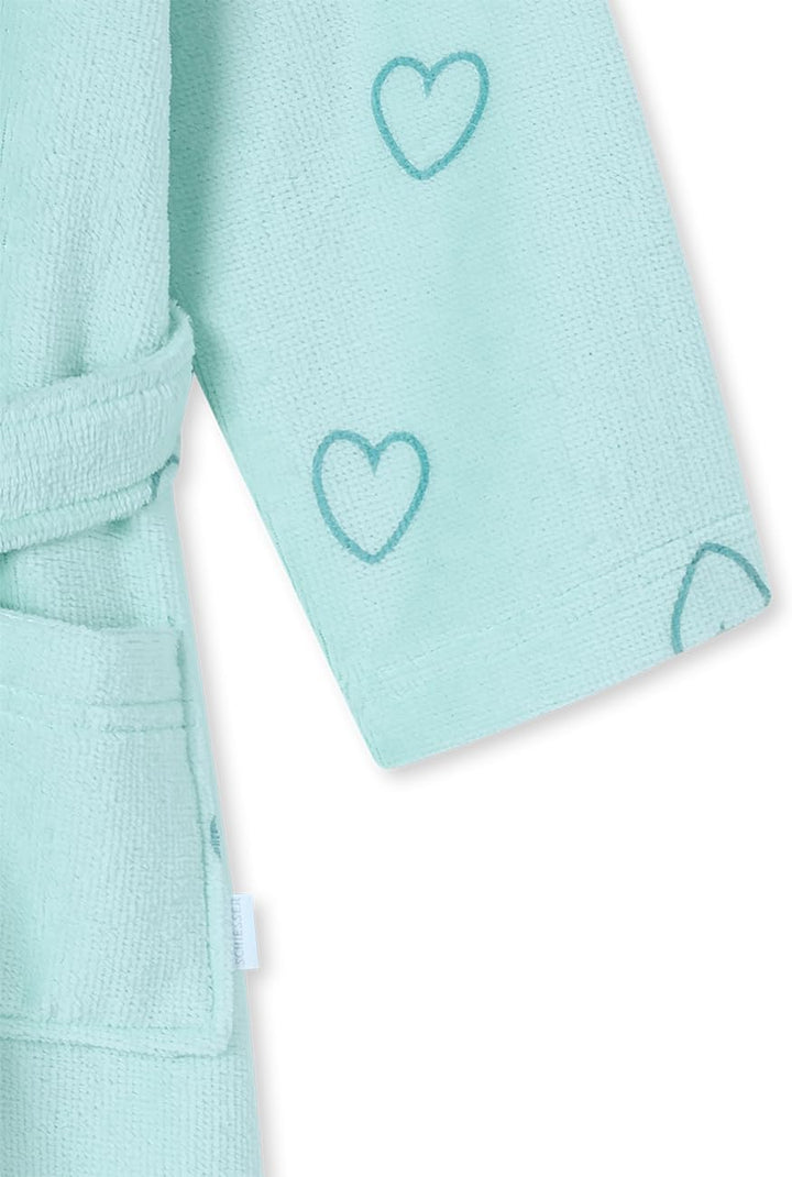 Schiesser Jungen Bademantel - Velour - Grösse 92 bis 140 98 hellgrün_182730, 98 hellgrün_182730