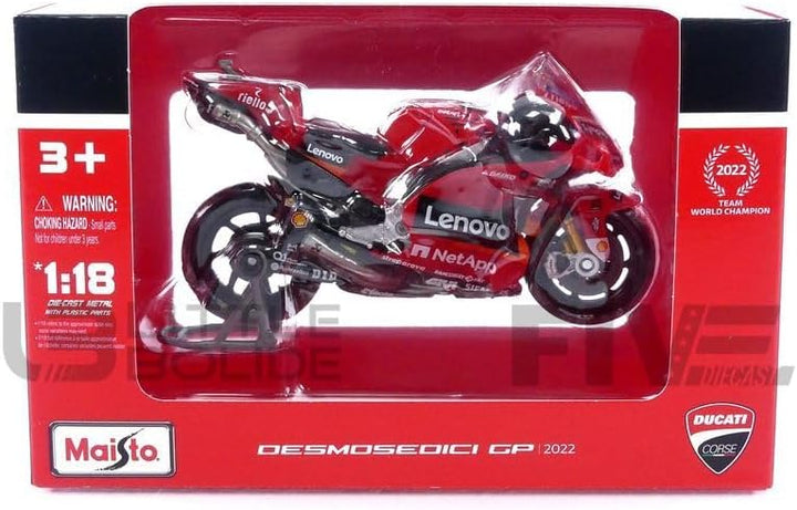 Maisto 1/18-36391M - Ducati DESMOSEDICI - Moto GP 2022