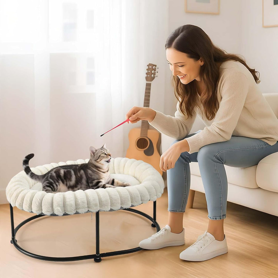 GUUSII HOME Erhöhtes Katzenbett katzenhängematte für Grosse Katzen Bett Katzenliege Kätzchen Hängema
