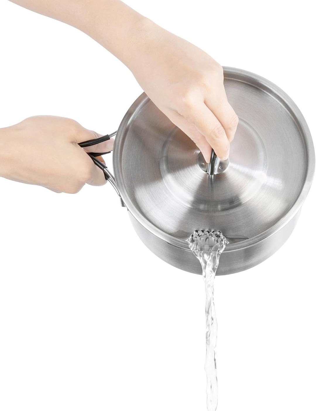 Tatonka Kettle II (1.0/1.6 L) - Outdoor-Kochtopf aus Edelstahl mit Volumenskalierung und inklusive D