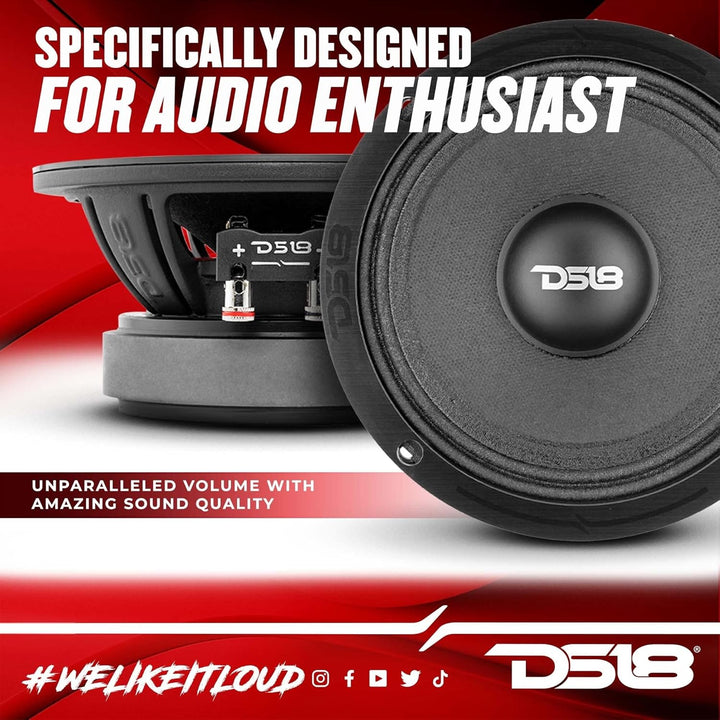 DS18 1 PRO-ZXi6M Mitteltöner 16,5 cm 165 mm 6,5", 300 Watt rms 600 Watt max, Impedanz 8 Ohm, Empfind