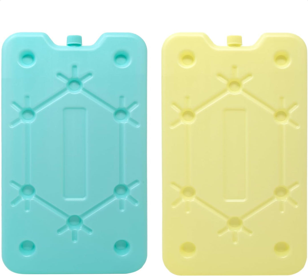 com-four® 4X Extra flaches Kühlakku - Platzsparend und ideal für Kühlbox und Kühltasche - Grosses Kü