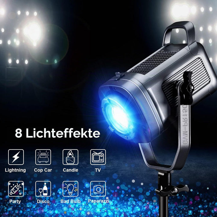 GVM 150W RGB Videoleuchte mit Softbox, 2700K~7500K Fotografie Dauerlicht, led Video Beleuchtung mit
