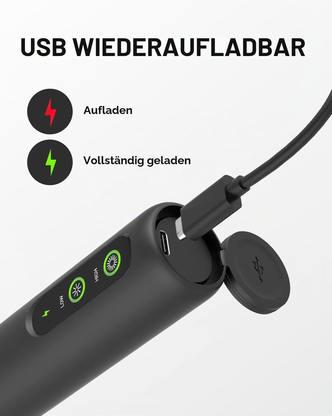 CIRCLE JOY Wiederaufladbarer Milchaufschäumer Handheld mit 2 Geschwindigkeiten, Elektrischer Kaffee-