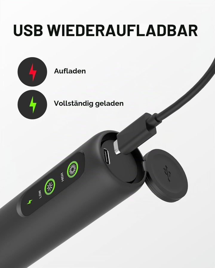 CIRCLE JOY Wiederaufladbarer Milchaufschäumer Handheld mit 2 Geschwindigkeiten, Elektrischer Kaffee-
