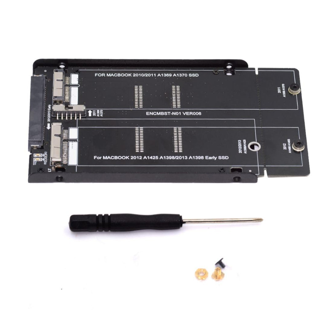 chenyang 12+6Pin & 17+7Pin MAC SSD auf 2,5" SATA 2 in 1 Combo Case Gehäuseadapter für 2010 2011 2012