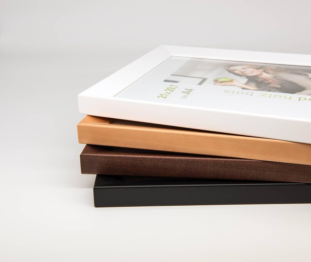 nielsen Bilderrahmen, 18 x 24 cm, Holz, Weiss, Fotorahmen zum Auftstellen und Aufhängen im Hoch- & Q